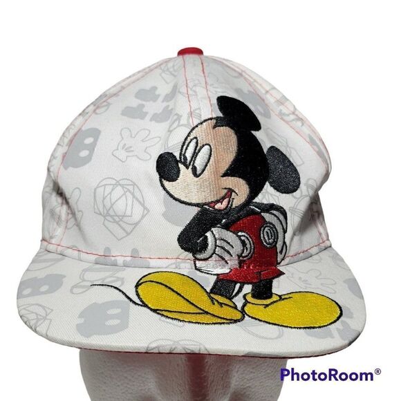 Disney Mickey Mouse Hat Boy Youth Embroidered Snapback Adjustable All Over Print - Picture 1 of 12